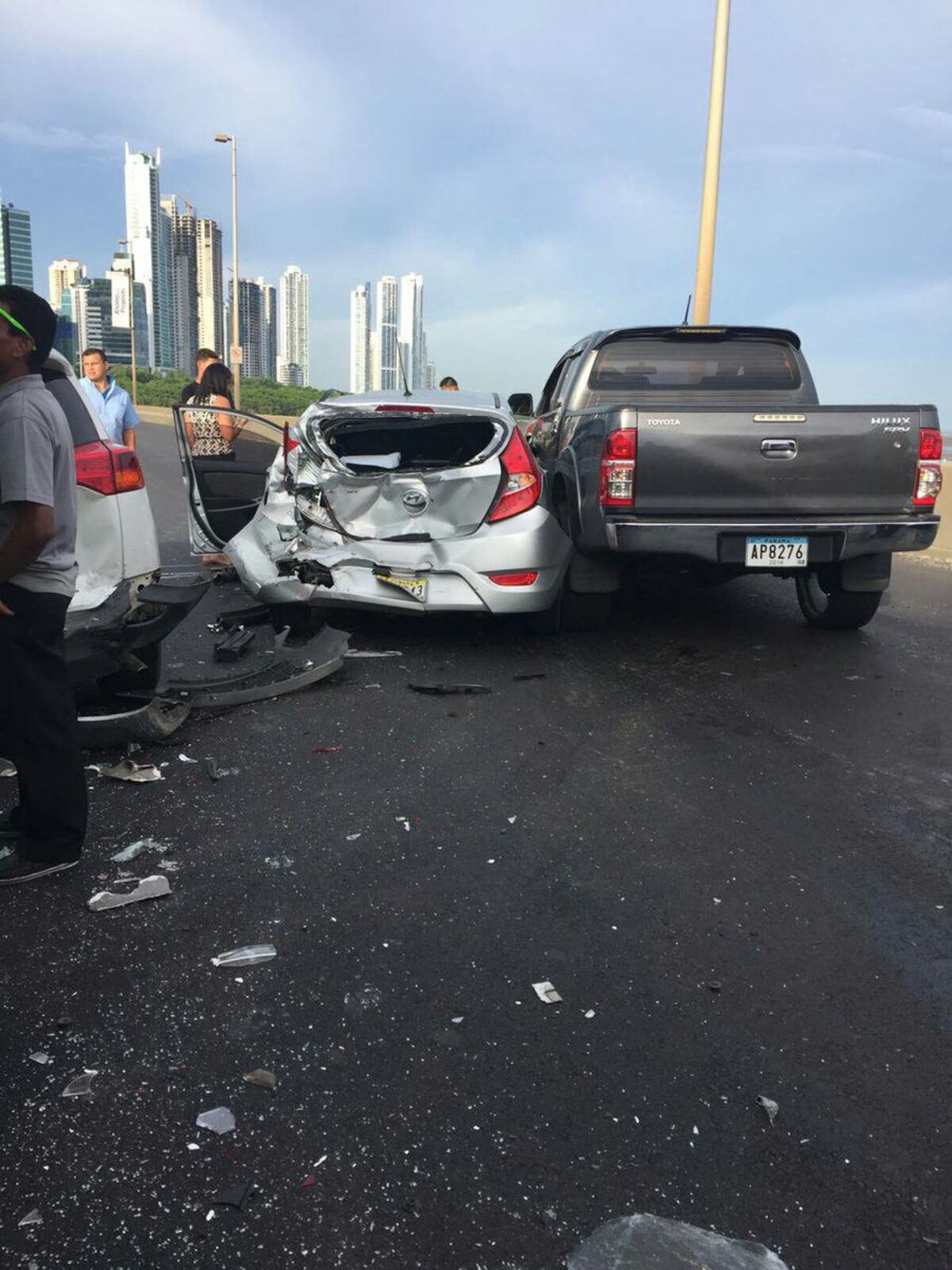 POR SI VAS AL ESTE. Accidente de tránsito tiene trancado el Corredor Sur 